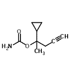 CAS 登录号：90643-04-2， 2-环丙基-4-戊炔-2-基氨基甲酸酯