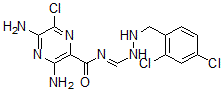 CAS#: 90689-42-2, 3,5-Diamino-6-chloro-N-[[N'-(2,4-dichlorobenzyl)hydrazino]methylene]pyrazinamide