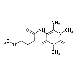 CAS#: 90749-78-3, N-(6-Amino-1,3-dimethyl-2,4-dioxo-1,2,3,4-tetrahydro-5-pyrimidinyl)-4-methoxybutanamide