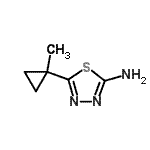 CAS 登录号：908269-41-0， 5-(1-甲基环丙基)-1,3,4-噻二唑-2-胺