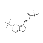 CAS 登录号：908338-76-1， (3E)-1,1,1-三氟-4-[2-(三氟甲基)-5,6-二氢环戊烯并[b]吡喃-7-基]-3-丁烯-2-酮