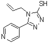 CAS 登录号：90842-92-5， 4-烯丙基-5-(4-吡啶基)-4H-1,2,4-三唑-3-硫醇