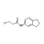 CAS#: 908494-47-3, 3-Chloro-N-(2,3-dihydro-1H-inden-5-yl)propanamide