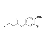 CAS#: 908494-81-5, 3-Chloro-N-(3-fluoro-4-methylphenyl)propanamide