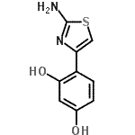 CAS#: 90850-44-5, 4-(2-Amino-1,3-thiazol-4-yl)-1,3-benzenediol