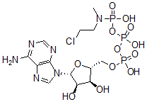 CAS#: 90906-29-9, Adenosine triphosphate gamma-(N-(2-chloroethyl)-N-methyl)amide