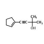 CAS#: 90925-05-6, 4-(1-Cyclopenten-1-yl)-2-methyl-3-butyn-2-ol