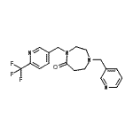 CAS#: 909658-79-3, 1-(3-Pyridinylmethyl)-4-{[6-(trifluoromethyl)-3-pyridinyl]methyl}-1,4-diazepan-5-one