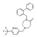 CAS#: 909659-40-1, 4-(2-Biphenylylmethyl)-1-{[6-(trifluoromethyl)-3-pyridinyl]methyl}-1,4-diazepan-5-one