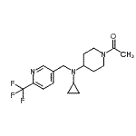 CAS#: 909666-25-7, 1-[4-(Cyclopropyl{[6-(trifluoromethyl)-3-pyridinyl]methyl}amino)-1-piperidinyl]ethanone
