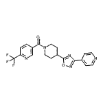 CAS#: 909675-55-4, {4-[3-(4-Pyridinyl)-1,2,4-oxadiazol-5-yl]-1-piperidinyl}[6-(trifluoromethyl)-3-pyridinyl]methanone