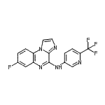 CAS#: 909681-26-1, 7-Fluoro-N-[6-(trifluoromethyl)-3-pyridinyl]imidazo[1,2-a]quinoxalin-4-amine
