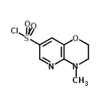 CAS#: 910037-13-7, 4-Methyl-3,4-dihydro-2H-pyrido[3,2-b][1,4]oxazine-7-sulfonyl chloride
