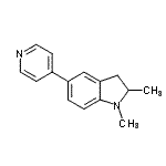 CAS#: 910442-07-8, 1,2-Dimethyl-5-(4-pyridinyl)indoline