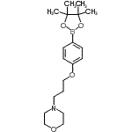 CAS 登录号：910462-33-8， 4-{3-[4-(4,4,5,5-四甲基-1,3,2-二氧杂环戊硼烷-2-基)苯氧基]丙基}吗啉