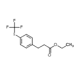 CAS#: 910654-45-4, Ethyl 3-{4-[(trifluoromethyl)sulfanyl]phenyl}propanoate