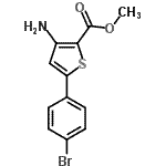 CAS 登录号:91076-95-8, 甲基3-氨基-5-(4-溴苯基)-2-噻吩羧酸酯