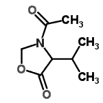 CAS 登录号：91077-78-0， 3-乙酰基-4-异丙基-1,3-恶唑烷-5-酮
