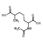 CAS#: 910898-81-6, 3-(2-acetamido-3-hydroxy-3-oxo-propyl)sulfanyl-2-methyl-propanoic acid