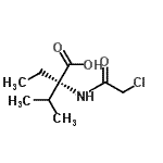 CAS 登录号：911460-76-9， (2S)-2-[(氯乙酰基)氨基]-2-乙基-3-甲基丁酸