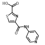 CAS#: 911466-98-3, 4-(4-Pyridinylcarbamoyl)-1,3-thiazole-2-carboxylic acid