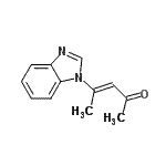 CAS 登录号：91164-78-2， (3E)-4-(1H-苯并咪唑-1-基)-3-戊烯-2-酮