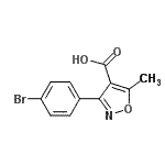 CAS 登录号：91182-58-0， 3-(4-溴苯基)-5-甲基-1,2-恶唑-4-羧酸