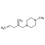 CAS 登录号：91211-40-4， 1-甲基-4-(2-亚甲基-4-戊烯-1-基)哌嗪