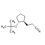 CAS#: 91222-90-1, 3-{(1S,2R)-2-[(2-Methyl-2-propanyl)oxy]cyclopentyl}propanenitrile