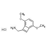 CAS#: 912342-45-1, 1-(2,5-Dimethoxybicyclo[4.2.0]octa-1,3,5,7-tetraen-7-yl)methanamine hydrochloride (1:1)