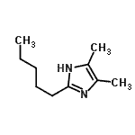 CAS#: 912455-28-8, 4,5-Dimethyl-2-pentyl-1H-imidazole