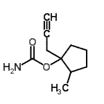 CAS#: 91252-01-6, 2-Methyl-1-(2-propyn-1-yl)cyclopentyl carbamate