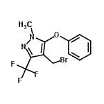 CAS#: 912569-72-3, 4-(Bromomethyl)-1-methyl-5-phenoxy-3-(trifluoromethyl)-1H-pyrazole