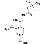 CAS#: 912763-00-9, 2-Methyl-2-propanyl [2-amino-2-(2,4-dimethoxyphenyl)ethyl]carbamate