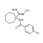 CAS#: 912763-54-3, 4-Chloro-N-[1-(N'-hydroxycarbamimidoyl)cycloheptyl]benzamide
