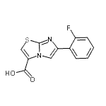 CAS#: 912770-16-2, 6-(2-Fluorophenyl)imidazo[2,1-b][1,3]thiazole-3-carboxylic acid