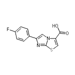 CAS#: 912770-37-7, 6-(4-Fluorophenyl)imidazo[2,1-b][1,3]thiazole-3-carboxylic acid