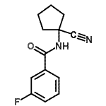 CAS 登录号：912770-81-1， N-(1-氰基环戊基)-3-氟苯甲酰胺