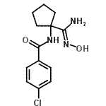 CAS#: 912771-46-1, 4-Chloro-N-[1-(N'-hydroxycarbamimidoyl)cyclopentyl]benzamide