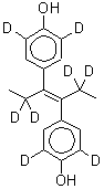 CAS#: 91318-10-4, 4,4'-(3E)-(2,2,5,5-<sup>2</sup>H<sub>4</sub>)-3-Hexene-3,4-diyldi(2,6-<sup>2</sup>H<sub>2</sub>)phenol