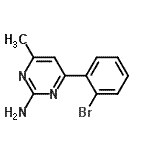 CAS#: 913322-51-7, 4-(2-Bromophenyl)-6-methyl-2-pyrimidinamine