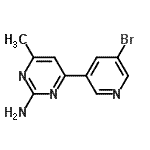 CAS#: 913322-65-3, 4-(5-Bromo-3-pyridinyl)-6-methyl-2-pyrimidinamine