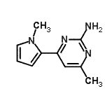 CAS#: 913322-68-6, 4-Methyl-6-(1-methyl-1H-pyrrol-2-yl)-2-pyrimidinamine
