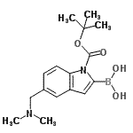 CAS#: 913388-74-6, (5-[(Dimethylamino)methyl]-1-{[(2-methyl-2-propanyl)oxy]carbonyl}-1H-indol-2-yl)boronic acid