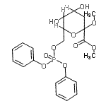CAS 登录号：91382-79-5， 甲基3-脱氧-D-阿拉伯糖-2-吡喃庚酮糖酸甲酯7-(二苯基磷酸酯)