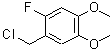 CAS 登录号：91407-48-6， 1-(氯甲基)-2-氟-4,5-二甲氧基苯