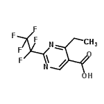 CAS 登录号：914201-15-3， 4-乙基-2-(五氟乙基)-5-嘧啶羧酸