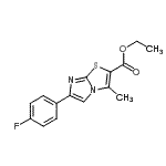 CAS#: 914204-71-0, Ethyl 6-(4-fluorophenyl)-3-methylimidazo[2,1-b][1,3]thiazole-2-carboxylate