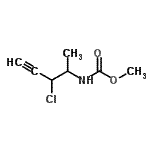 CAS#: 91434-63-8, Methyl (3-chloro-4-pentyn-2-yl)carbamate
