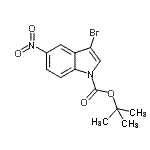 CAS#: 914349-31-8, 2-Methyl-2-propanyl 3-bromo-5-nitro-1H-indole-1-carboxylate